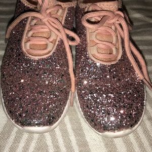 Girls rose gold sneakers